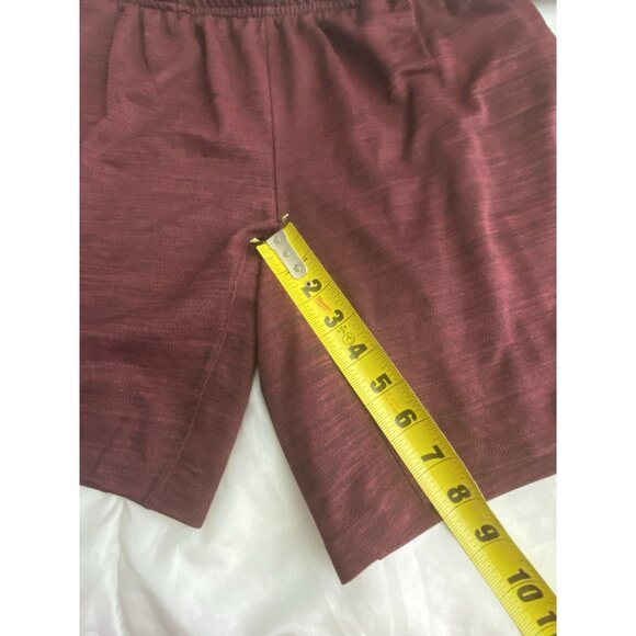 Brooks NWT Men Size Small Heather Merlot Rep 8” Shorts Pockets Wicking No Liner - Picture 6 of 11
